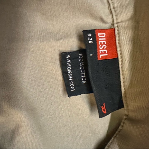 Diesel Lightweight boardwalk Jacket men’s large beige - Picture 8 of 11